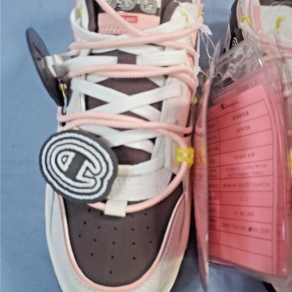 Champion x POP MART Molly Super Champion Sneakers Womens Size 6.5 Pink Brown NEW - Picture 16 of 16